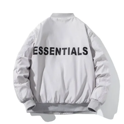 White Essentials Puffer Jacket