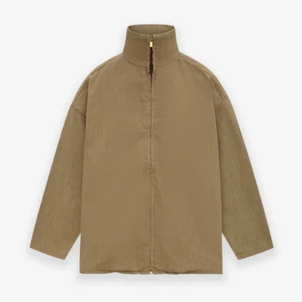 Essentials Full Zip Denim Brown Jacket