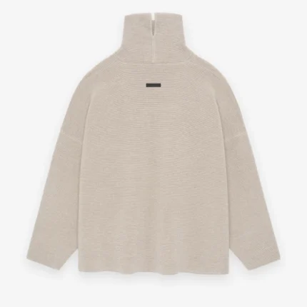 Essentials Ottoman High Neck Brown Sweater